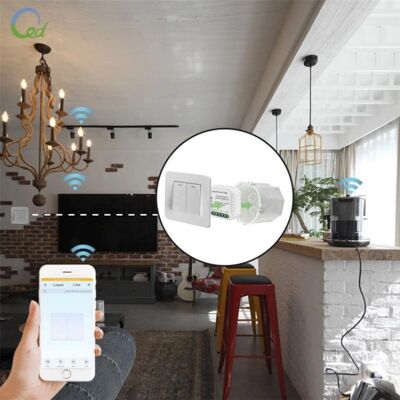Module Interrupteur WiFi - SILAMP - Noir - Publicité Module Interrupteur WiFi - SILAMP - Noir - Publicité