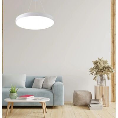 Kit Plafonnier LED SILAMP 54W 60cm - Blanc - Publicité Kit Plafonnier LED SILAMP 54W 60cm - Blanc - Publicité