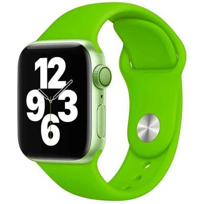 Bracelet en silicone vert Phonecare pour Apple Watch - Smartwatch Band - Publicité Bracelet en silicone vert Phonecare pour Apple Watch - Smartwatch Band - Publicité