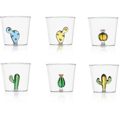 Ichendorf - Ensemble de 6 verres Eau Plantes du Désert - Alessandra Baldereschi - Publicité Ichendorf - Ensemble de 6 verres Eau Plantes du Désert - Alessandra Baldereschi - Publicité