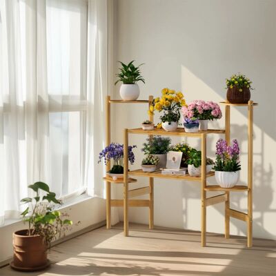 UNHO - Portapiante da interno 6 Livelli - Bambù - Angolare - Plant stand UNHO - Portapiante da interno 6 Livelli - Bambù - Angolare - Plant stand