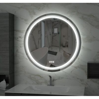 LUVODI Backlit LED Mirror 800x800mm Wall Mounted LUVODI Backlit LED Mirror 800x800mm Wall Mounted