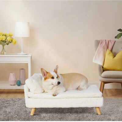 Sofá cama BingoPaw para perros y gatos - Diseño escandinavo, Cojín lavable Sofá cama BingoPaw para perros y gatos - Diseño escandinavo, Cojín lavable