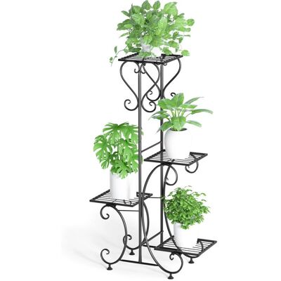 Estantería para plantas multicapa UNHO - Hierro - Negro - Interior/Exterior Estantería para plantas multicapa UNHO - Hierro - Negro - Interior/Exterior