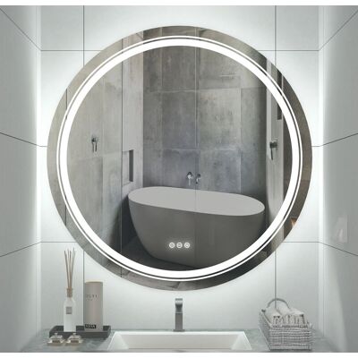 Espejo de Baño Luvodi con Luz LED - 90x90cm Espejo de Baño Luvodi con Luz LED - 90x90cm