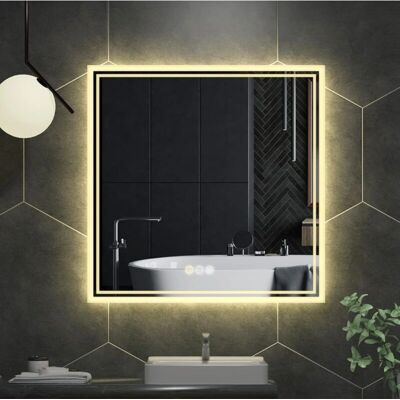 Luvodi - 80x80 cm - Cuadrado - IP65 - LED wall mirror Luvodi - 80x80 cm - Cuadrado - IP65 - LED wall mirror