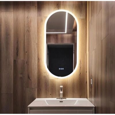 LUVODI Badezimmer Oval LED-Spiegel - Touch, Antibeschlag, 100x50cm LUVODI Badezimmer Oval LED-Spiegel - Touch, Antibeschlag, 100x50cm