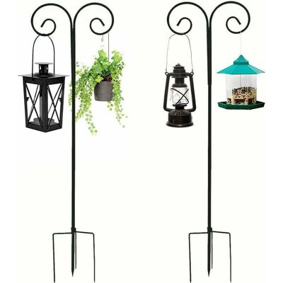 UNHO - Gancho Pastor Jardín - Altura 110-240 cm - 2 Piezas - Gancho de jardín UNHO - Gancho Pastor Jardín - Altura 110-240 cm - 2 Piezas - Gancho de jardín