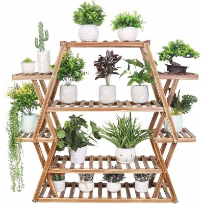 Unho - 8-Tier Pine Shelf - Madera de pino - 95x25x105 cm - Soporte para plantas Unho - 8-Tier Pine Shelf - Madera de pino - 95x25x105 cm - Soporte para plantas
