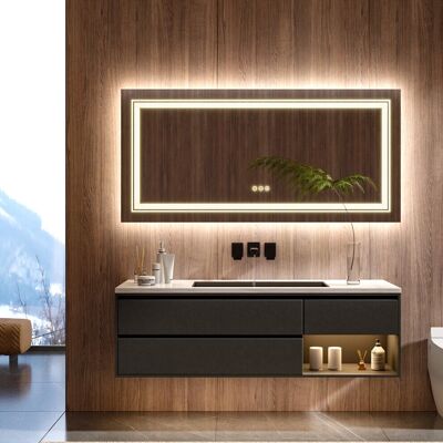 LUVODI - 1200x600mm Mirror - LED Backlit - Anti-fog LUVODI - 1200x600mm Mirror - LED Backlit - Anti-fog
