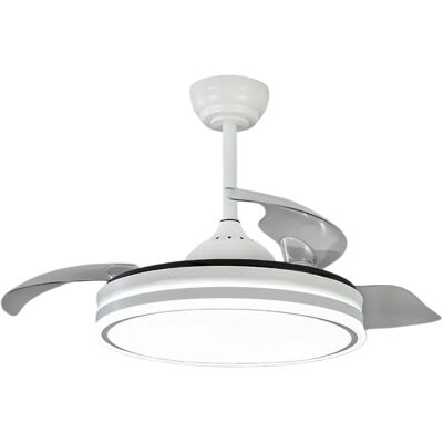 Ventilador de Techo Bilake con Luz - Aspas Retráctiles - Blanco Moderno - 72W LED Ventilador de Techo Bilake con Luz - Aspas Retráctiles - Blanco Moderno - 72W LED