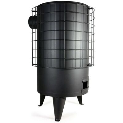 BILAKE Estufa de Leña - Pequeña Redonda Hierro 6.3 Kw - Estilo Clásico BILAKE Estufa de Leña - Pequeña Redonda Hierro 6.3 Kw - Estilo Clásico