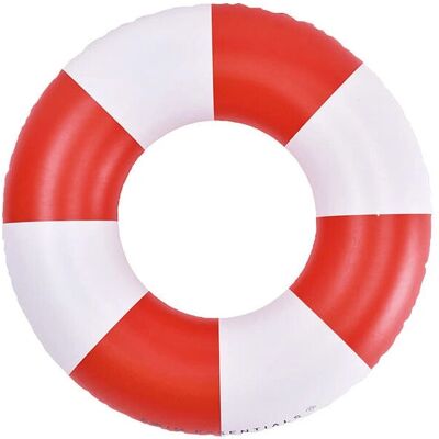 Swim Essentials Drift Anneau de natation motif rouge et blanc - Anneau de natation - Publicité Swim Essentials Drift Anneau de natation motif rouge et blanc - Anneau de natation - Publicité