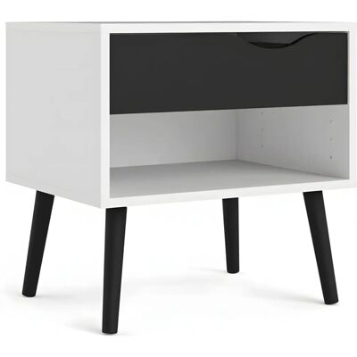 Møbel24 Napoli Nachttisch - 1 Schublade und 1 Ablage - Modernes Design aus Dänemark Møbel24 Napoli Nachttisch - 1 Schublade und 1 Ablage - Modernes Design aus Dänemark