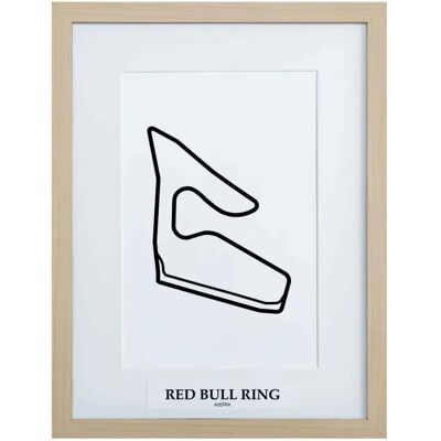 Unknown - Red Bull Ring Circuit - Zwart - Hout - 3D-Print Unknown - Red Bull Ring Circuit - Zwart - Hout - 3D-Print