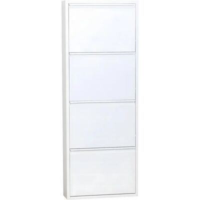 Møbel24 - Pisa - Weiß - Metall - Schuhschrank Møbel24 - Pisa - Weiß - Metall - Schuhschrank