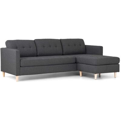 ebuy24 Marino Sofa - Omkeerbare Chaiselong in Donkergrijs - 5 Zitplaatsen ebuy24 Marino Sofa - Omkeerbare Chaiselong in Donkergrijs - 5 Zitplaatsen