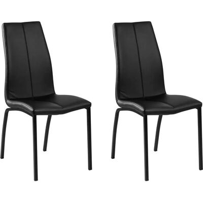 ebuy24 Amin Svart Kunstskinn Spisestuestol - Spisestuestol ebuy24 Amin Svart Kunstskinn Spisestuestol - Spisestuestol
