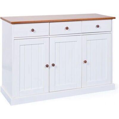 Ebuy24 Wright Sideboard - 3 Türen, 3 Schubladen, Modernes Design Ebuy24 Wright Sideboard - 3 Türen, 3 Schubladen, Modernes Design