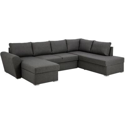 ebuy24 Stefan Modell Grau Schlafsofa mit Chaiselong ebuy24 Stefan Modell Grau Schlafsofa mit Chaiselong