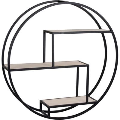 Møbel24 Ross Reol 3 Regale Schwarz, Natur - Shelf Møbel24 Ross Reol 3 Regale Schwarz, Natur - Shelf