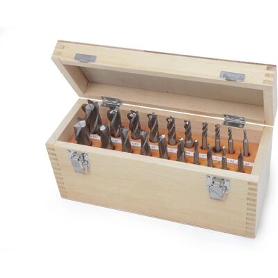 HBM 20-teiliger Kobalt-HSS-Fräser-Set - Metall, Holz, Kunststoff HBM 20-teiliger Kobalt-HSS-Fräser-Set - Metall, Holz, Kunststoff