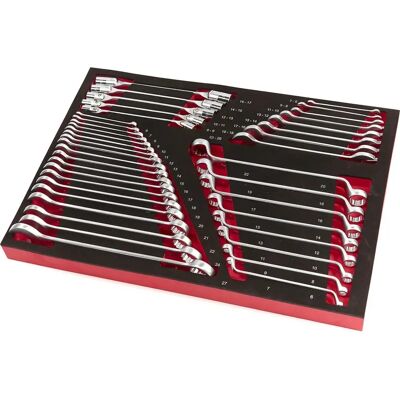 HBM 40-teiliger Schraubenschlüssel-Set mit Schaumstoffeinlage HBM 40-teiliger Schraubenschlüssel-Set mit Schaumstoffeinlage