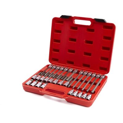 HBM Professioneel 30-delig 1/2 inch Zeskantsleutelset HBM Professioneel 30-delig 1/2 inch Zeskantsleutelset