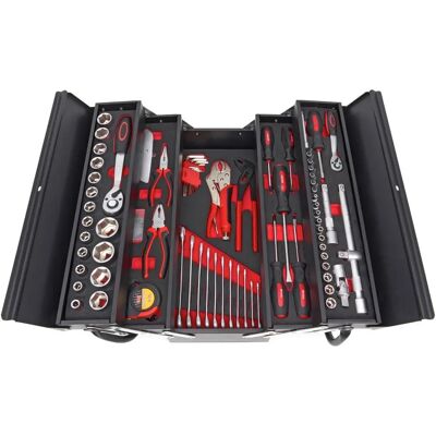 Boîte à outils HBM Profi 85 pièces avec inserts en mousse - Publicité Boîte à outils HBM Profi 85 pièces avec inserts en mousse - Publicité