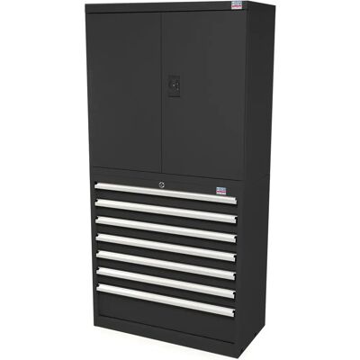 HBM Profi Combinatiekast - Gereedschapskast - Zwart HBM Profi Combinatiekast - Gereedschapskast - Zwart