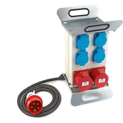 HBM Verdeelblok - 2x400V & 4x230V - IP44 HBM Verdeelblok - 2x400V & 4x230V - IP44