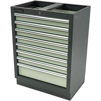 Gabinete de herramientas profesional HBM de 8 cajones - Almacenamiento de taller Gabinete de herramientas profesional HBM de 8 cajones - Almacenamiento de taller