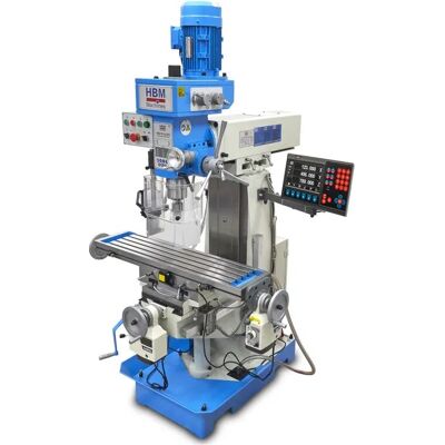 HBM BF 60 Profi-Fräsmaschine mit 3-Achsen-LCD-Digital-Lesesystem HBM BF 60 Profi-Fräsmaschine mit 3-Achsen-LCD-Digital-Lesesystem