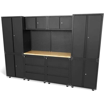 HBM Premium Modulart Werkstattsystem - 11-teilig, Schwarz HBM Premium Modulart Werkstattsystem - 11-teilig, Schwarz