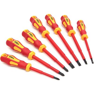 HBM 7-teiliger VDE-Schraubenzieher-Set HBM 7-teiliger VDE-Schraubenzieher-Set