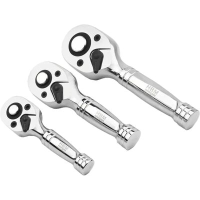Set di cricchetti a mano HBM - 3 pezzi - Utensile manuale Set di cricchetti a mano HBM - 3 pezzi - Utensile manuale