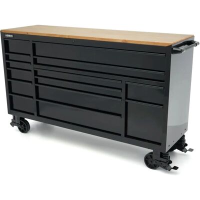 HBM Gereedschapswagen - 14 Lades - 182cm - Zwart HBM Gereedschapswagen - 14 Lades - 182cm - Zwart