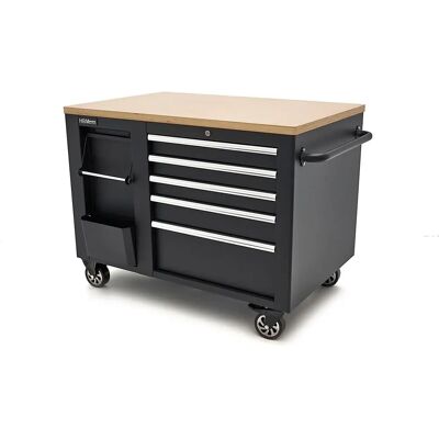 Chariot à outils HBM avec établi - Noir, 114cm - Publicité Chariot à outils HBM avec établi - Noir, 114cm - Publicité