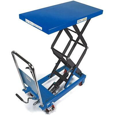 HBM Werktafel - 130cm Hefhoogte 350kg - Blauw HBM Werktafel - 130cm Hefhoogte 350kg - Blauw