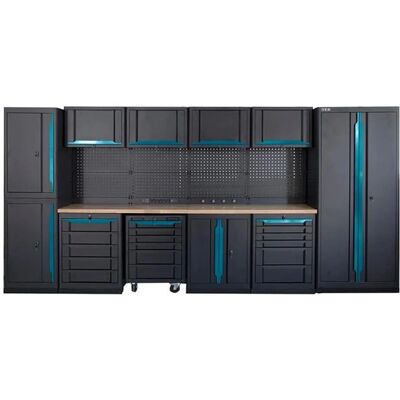 Système d'atelier modulaire HBM professionnel - 17 pièces - Noir bleu - Publicité Système d'atelier modulaire HBM professionnel - 17 pièces - Noir bleu - Publicité