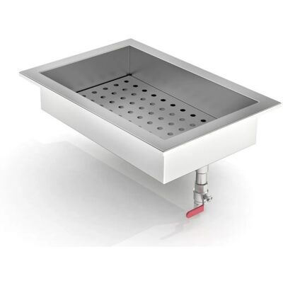 Combisteel 7013.272 Bac à glace - 402x590x170mm, GN 1/1, Sans éclairage - Publicité Combisteel 7013.272 Bac à glace - 402x590x170mm, GN 1/1, Sans éclairage - Publicité
