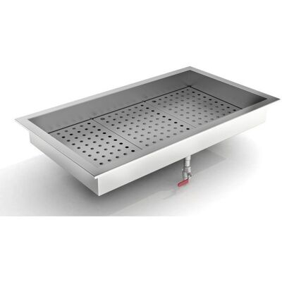 Seau à glace Combisteel 7013.2730 - Bac à glace pilée intégré - Publicité Seau à glace Combisteel 7013.2730 - Bac à glace pilée intégré - Publicité