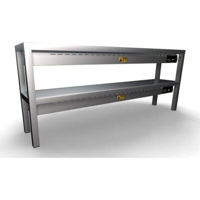 Chauffe-plat en céramique Combisteel 2 niveaux 230V 8 chauffages - Étagère - Publicité Chauffe-plat en céramique Combisteel 2 niveaux 230V 8 chauffages - Étagère - Publicité