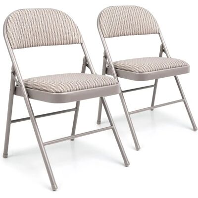 Denny International - Folding - Grey Fabric Padded - Chair Denny International - Folding - Grey Fabric Padded - Chair