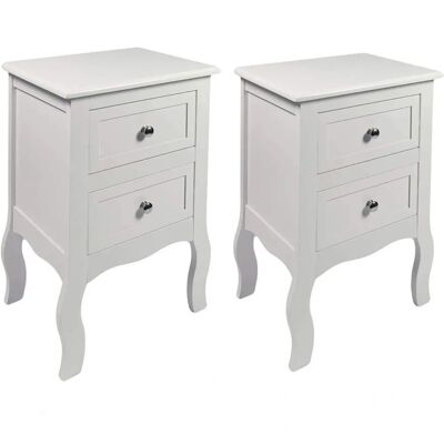 HYGRAD - BUILT TO SURVIVE - White - Wood - Nightstand HYGRAD - BUILT TO SURVIVE - White - Wood - Nightstand