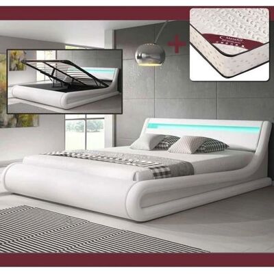 Muebles Bonitos - Letto Parisina con Luci LED - 197x224 cm Muebles Bonitos - Letto Parisina con Luci LED - 197x224 cm