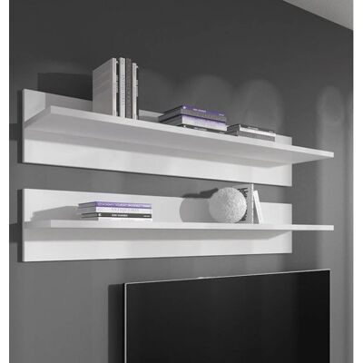 LETTEIMOBILI Set di Mensole Bianche - 100x20x20cm - 2 Pezzi LETTEIMOBILI Set di Mensole Bianche - 100x20x20cm - 2 Pezzi