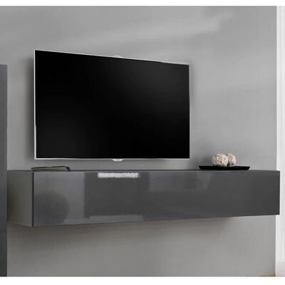 Letti e Mobili Berit 180x30 Gris Mueble de TV Colgante - Mueble TV Letti e Mobili Berit 180x30 Gris Mueble de TV Colgante - Mueble TV