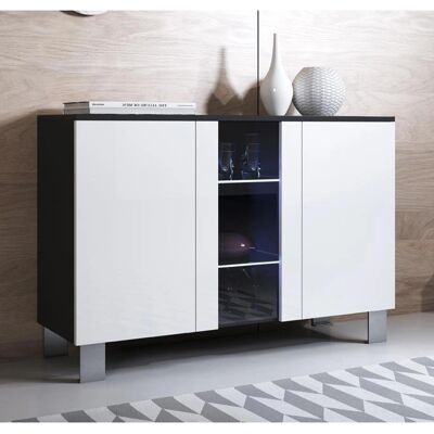 Muebles Bonitos Luke A1 Negro Blanco Aparador - Aparador Muebles Bonitos Luke A1 Negro Blanco Aparador - Aparador