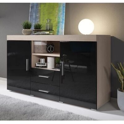 LETtiEMOBILI Credenza Sonoma - 2 Ante e 2 Cassetti - Mobili Buffet Moderni LETtiEMOBILI Credenza Sonoma - 2 Ante e 2 Cassetti - Mobili Buffet Moderni